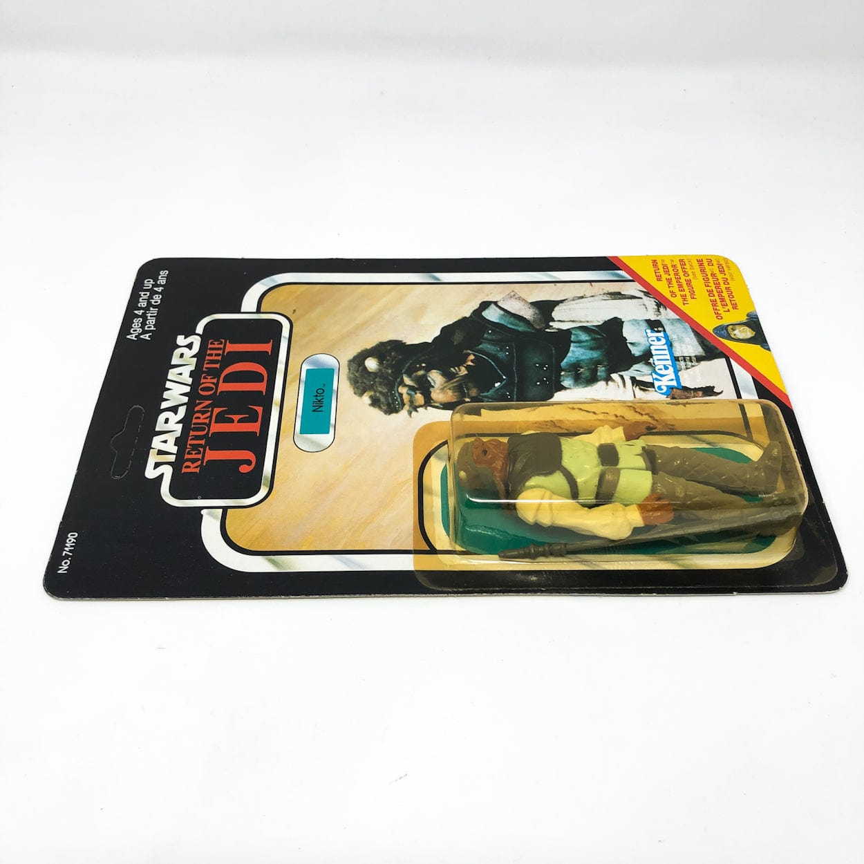 Vintage Kenner Star Wars Toy Nikto Canadian ROTJ 65C - Mint on Card