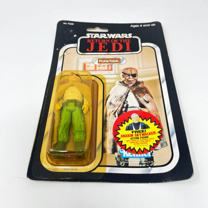 Vintage Kenner Star Wars Toy Prune Face ROTJ 77B-back - Mint on Card