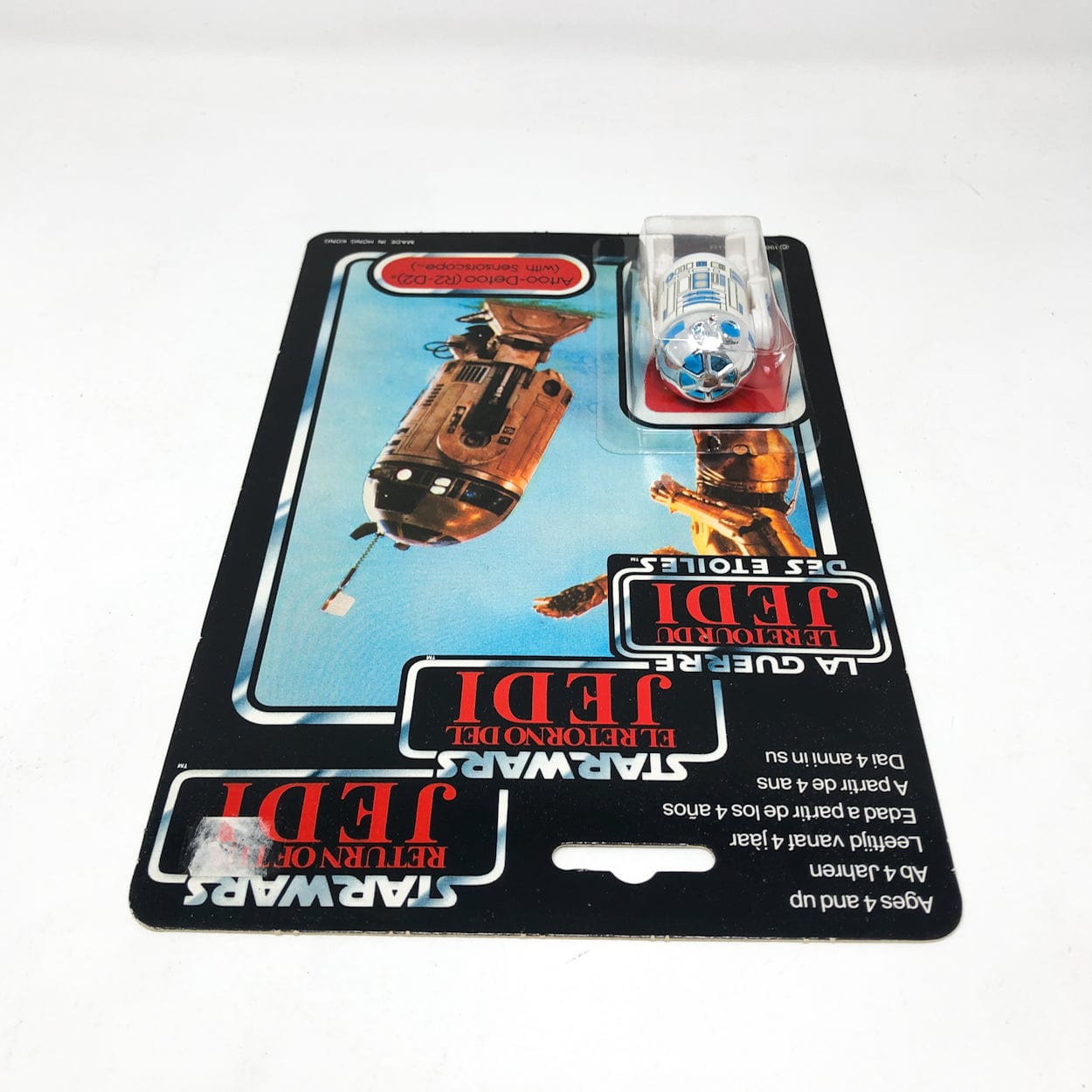 Vintage Kenner Star Wars Toy R2-D2 with Sensorscope on ROTJ Trilogo 70B - Mint on Card