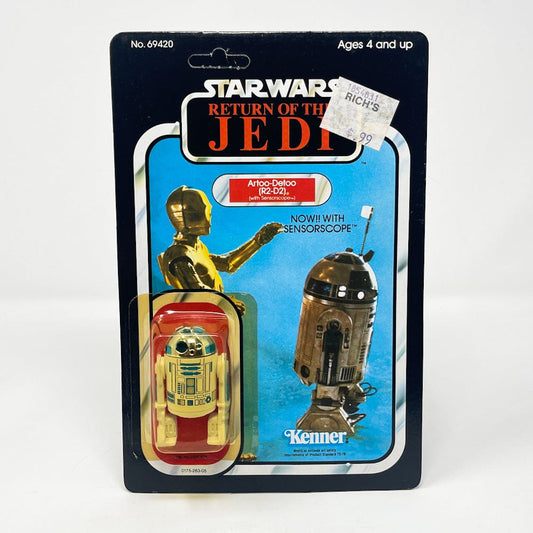 Vintage Kenner Star Wars Toy R2-D2 with Sensorscope ROTJ 77A-back - Mint on Card