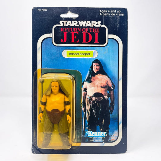 Vintage Kenner Star Wars Toy Rancor Keeper Canadian ROTJ 77A-back - Mint on Card