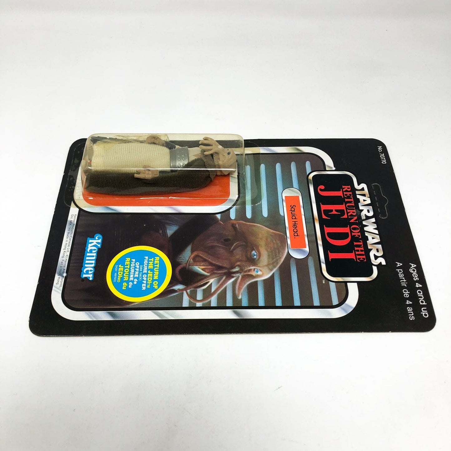 Vintage Kenner Star Wars Toy Squidhead Canadian ROTJ 65A - Mint on Card