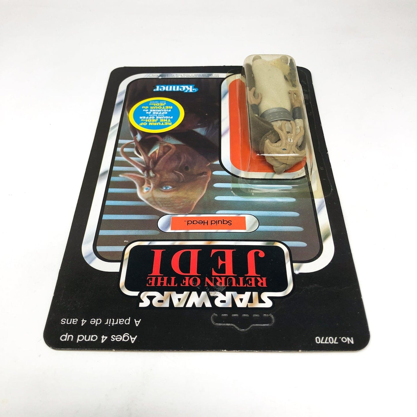 Vintage Kenner Star Wars Toy Squidhead Canadian ROTJ 65A - Mint on Card