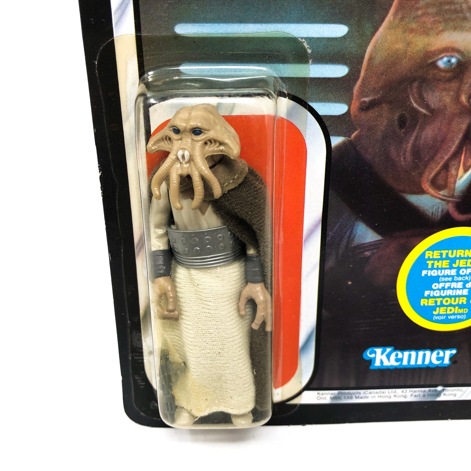 Vintage Kenner Star Wars Toy Squidhead Canadian ROTJ 65A - Mint on Card