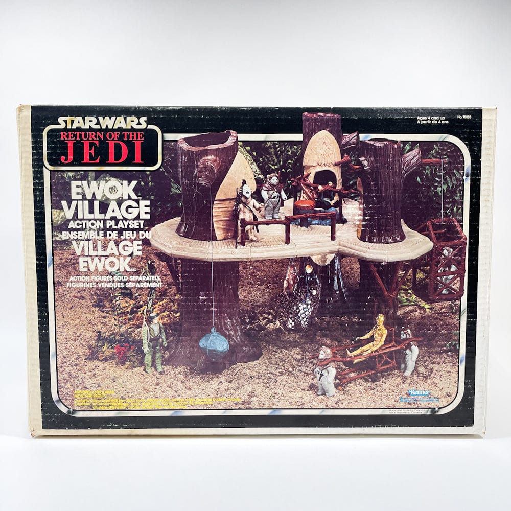 Vintage Kenner Star Wars Vehicle Ewok Village - Complete in Canadian ROTJ Box