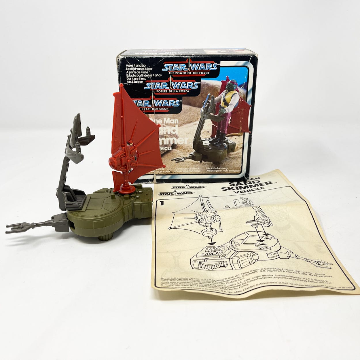 Vintage Kenner Star Wars Vehicle Mini-Rig POTF One Man Sand Skimmer - Complete in Box