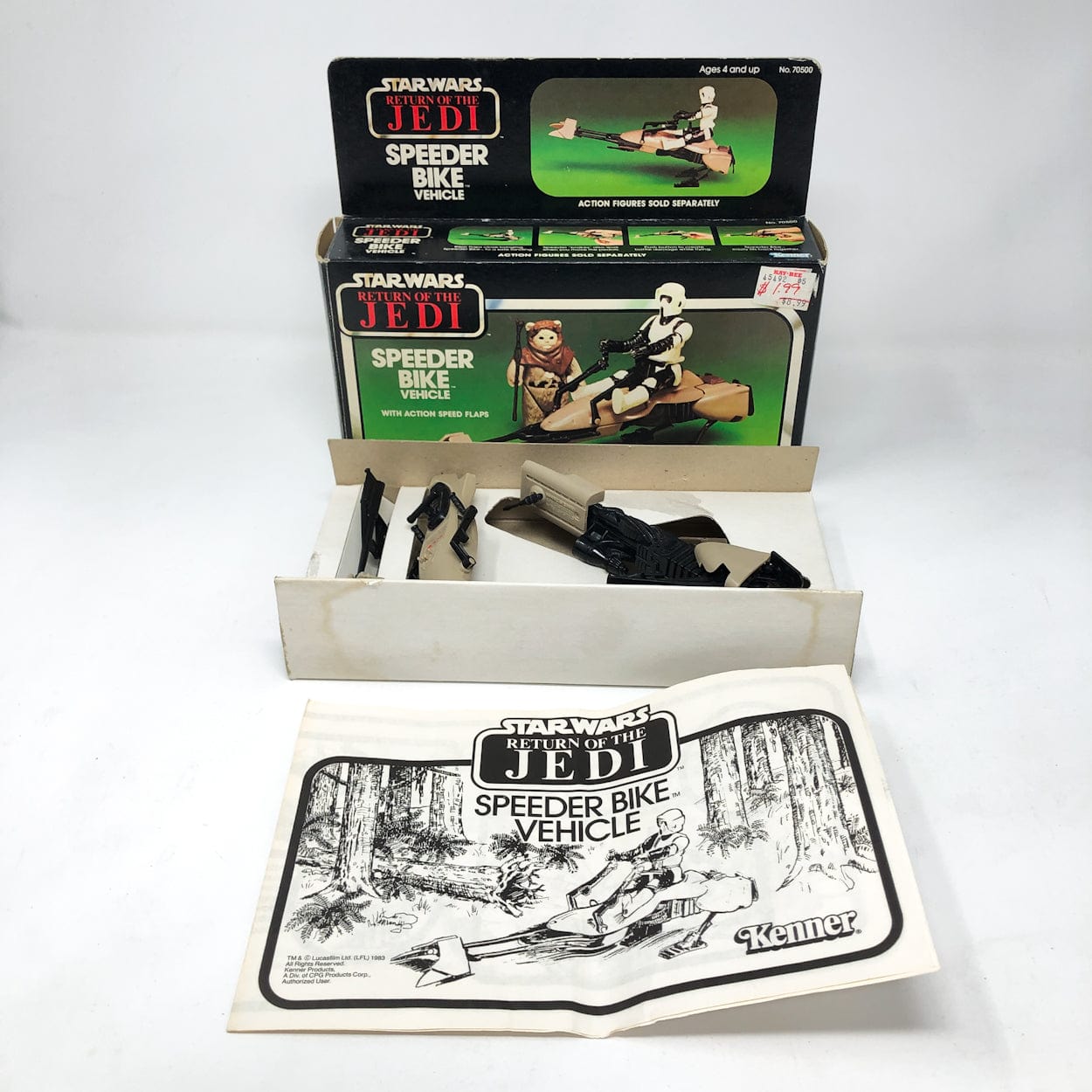 Vintage Kenner Star Wars Vehicle Speeder Bike - Complete in Box