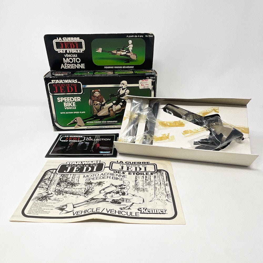 Vintage Speeder Bike Complete in Canadian Box Star Wars Kenner For