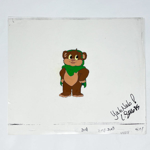 Star Wars, popular wicket Ewok, animated animation, cel original screen used