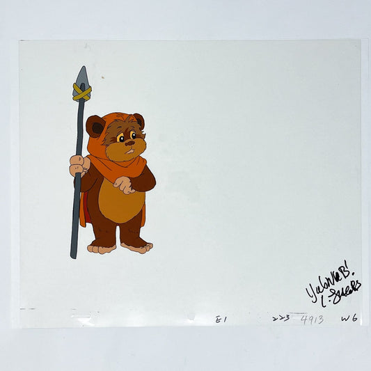 Vintage Nelvana Star Wars Non-Toy Ewoks Cartoon - Autographed Animation Cel E