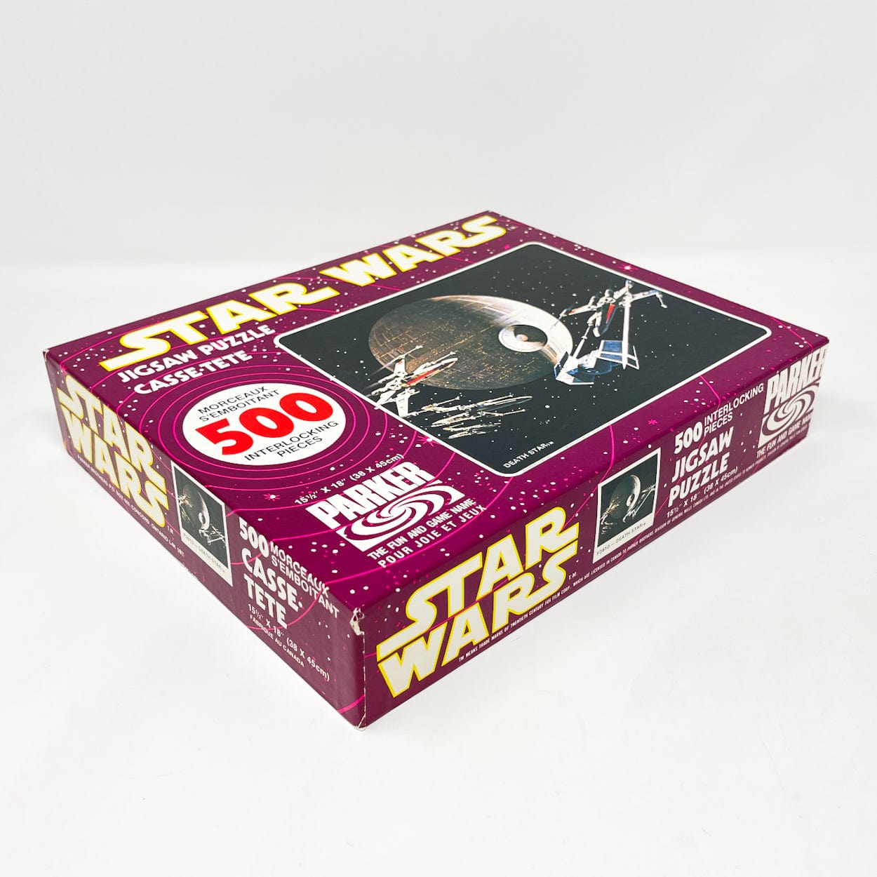 Vintage Parker Brothers Star Wars Vehicle Star Wars Puzzle - Canadian Upside Down Death Star - SEALED