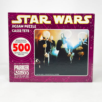 Vintage Parker Brothers Star Wars Vehicle Star Wars Puzzle - Cantina Band 500 Piece Canadian SEALED