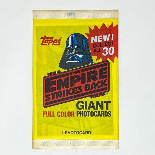 Vintage Topps Star Wars Non-Toy Topps Empire Strikes Back Sealed Pack - Giant Photo Cards