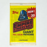 Vintage Topps Star Wars Non-Toy Topps Empire Strikes Back Sealed Pack - Giant Photo Cards
