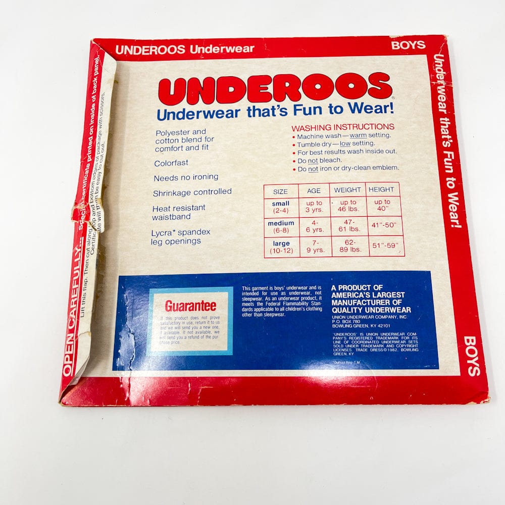 VINTAGE 1982 HAN 2024 SOLO UNDEROOS BOYS 6-8 (B)