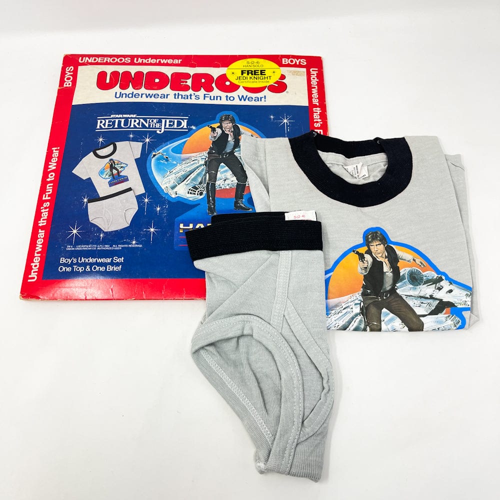 Santa Underoos Han Solo Underoos Package w/ Jedi Knight Certificate Vintage Star Wars ...