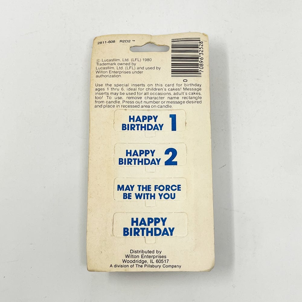 Vintage Wilton Star Wars Non-Toy R2-D2 Birthday Cake Candle