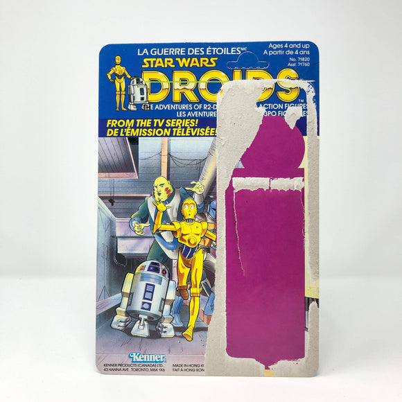 Vintage 4th Moon Toys Star Wars Droids Canadian Cardback (12-back)