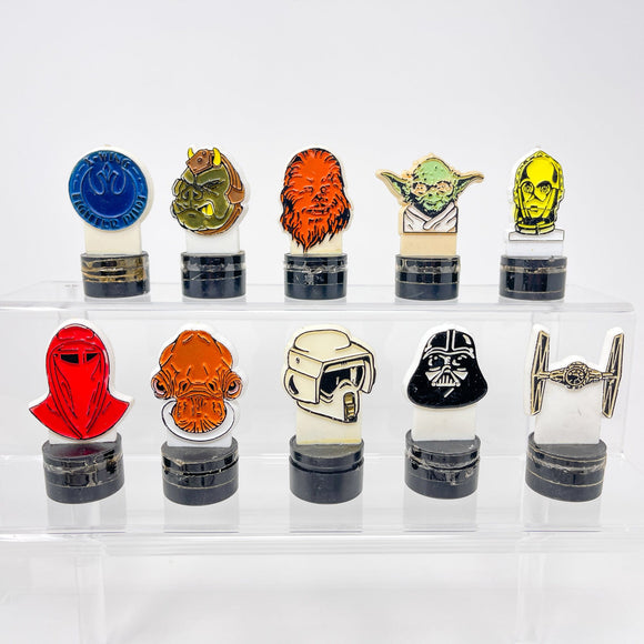 Vintage 4th Moon Toys Star Wars ROTJ Character Rubber Stamps - Singles (1983)