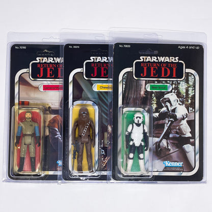 Vintage 4th Moon Toys Star Wars Supplies Bubble Clamshells for Card ROTJ Figures