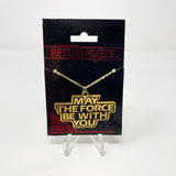 Vintage Adam Joseph Star Wars Non-Toy May The Force Be With You Necklace - Mint on Package