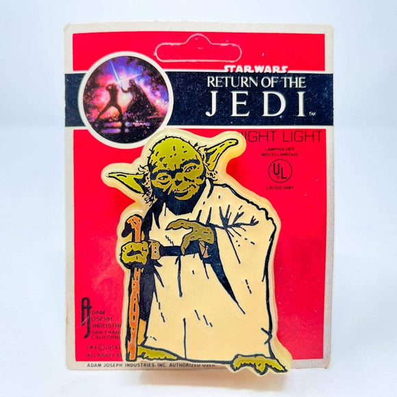 Vintage Adam Joseph Star Wars Non-Toy Yoda ROTJ Night Light - Sealed & Working in Package (1983)