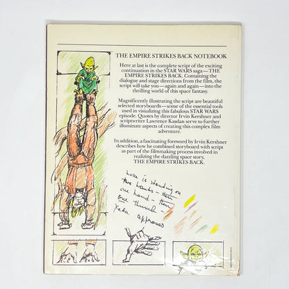 Vintage Ballantine Star Wars Non-Toy Empire Strikes Back Notebook - 1980