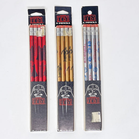 Vintage Bootleg Star Wars Non-Toy ROTJ Pencils - Sealed (1983)