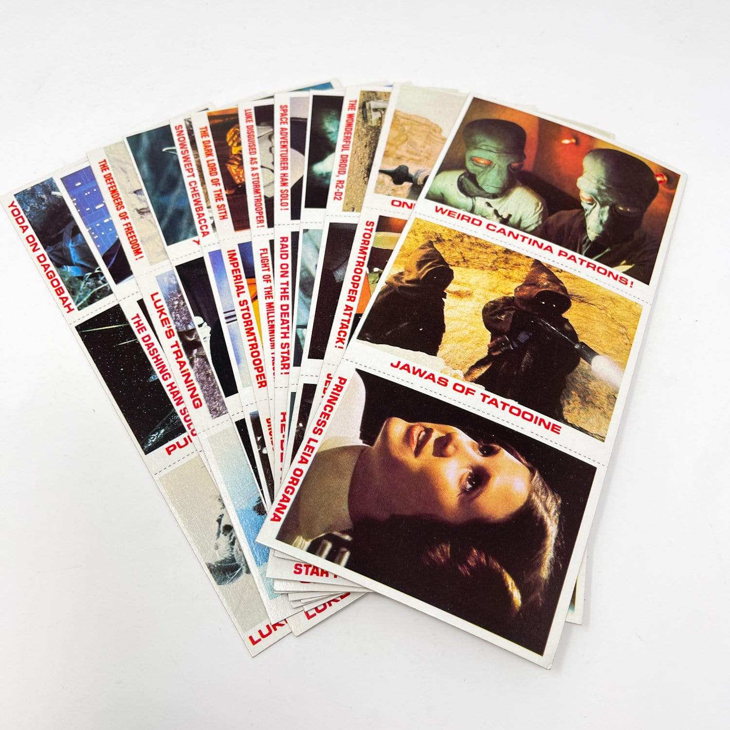 Vintage Burger King Star Wars Food Burger King Trading Cards - Complete Set of Uncut Sheets (1981)