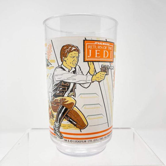 Vintage Coca-Cola Star Wars Food Burger King Massachusetts ROTJ Plastic Cup - Han Endor