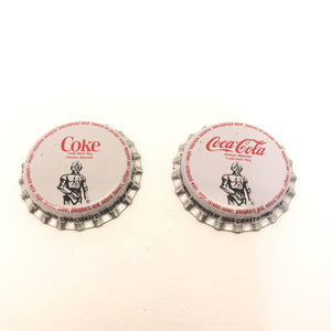 Coca-Cola and Coke Canada Bottle Cap Pair Unused