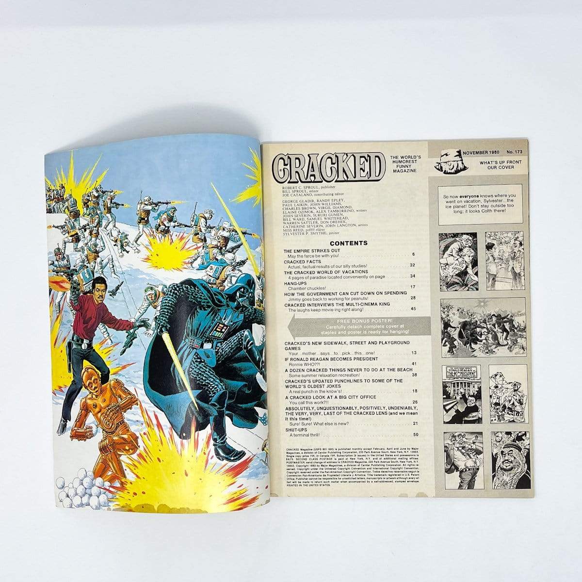 Vintage Cracked Star Wars Non-Toy CRACKED Empire Strikes Back (Nov 1980)