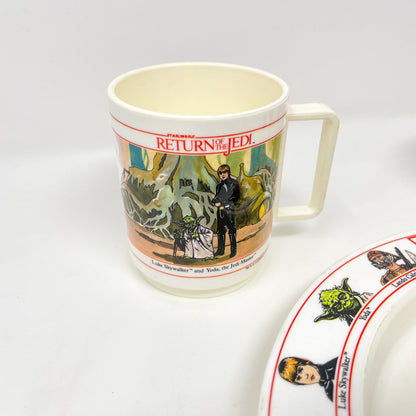 Vintage Deka Star Wars Non-Toy Return of the Jedi Plate and Mugs