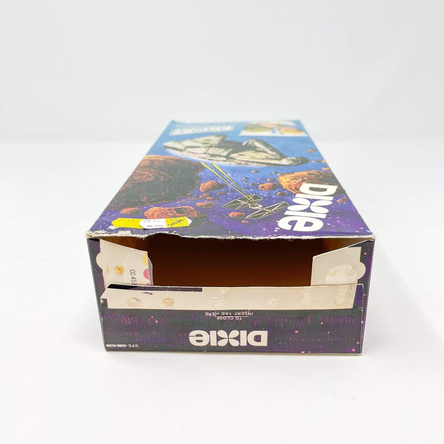 Vintage Dixie Cups Star Wars Food Dixie Cups Box - ESB Falcon w/ Fett (1980)