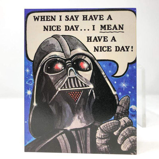 Vintage Drawing Board Star Wars Non-Toy Darth Vader Greeting Card w/ Envelope