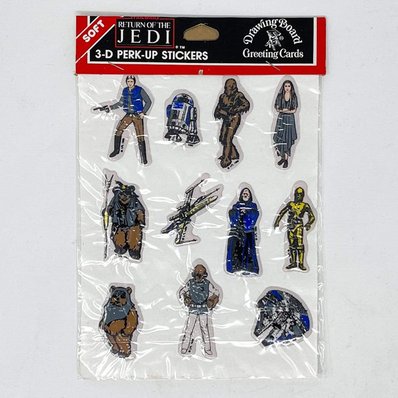 Vintage Drawing Board Star Wars Non-Toy ROTJ 3D Perk Up Stickers (1983)