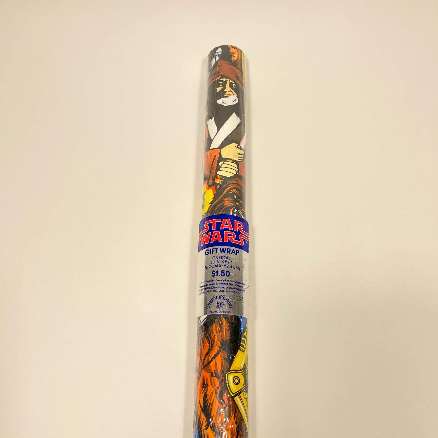 Vintage Drawing Board Star Wars Non-Toy Star Wars Wrapping Paper Character Background - Sealed (1977)