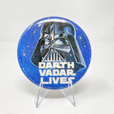 Vintage Factors Star Wars Non-Toy Darth Vadar Lives Button - Factors  (1977)