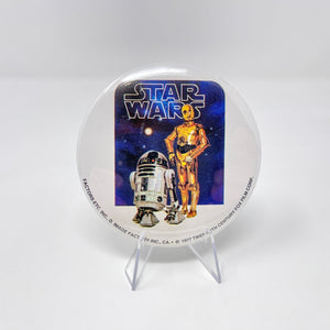 Vintage Factors Star Wars Non-Toy R2-D2 and C-3PO Button - Factors  (1977)