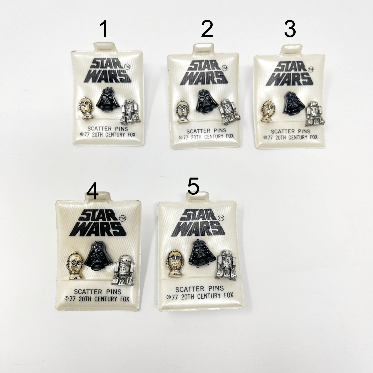 Vintage Star Wars Scatter Pins - Factors 1977 Metal Helmet – 4th Vintage Star Wars Scatter Pins - Factors 1977 Metal Helmet – 4th