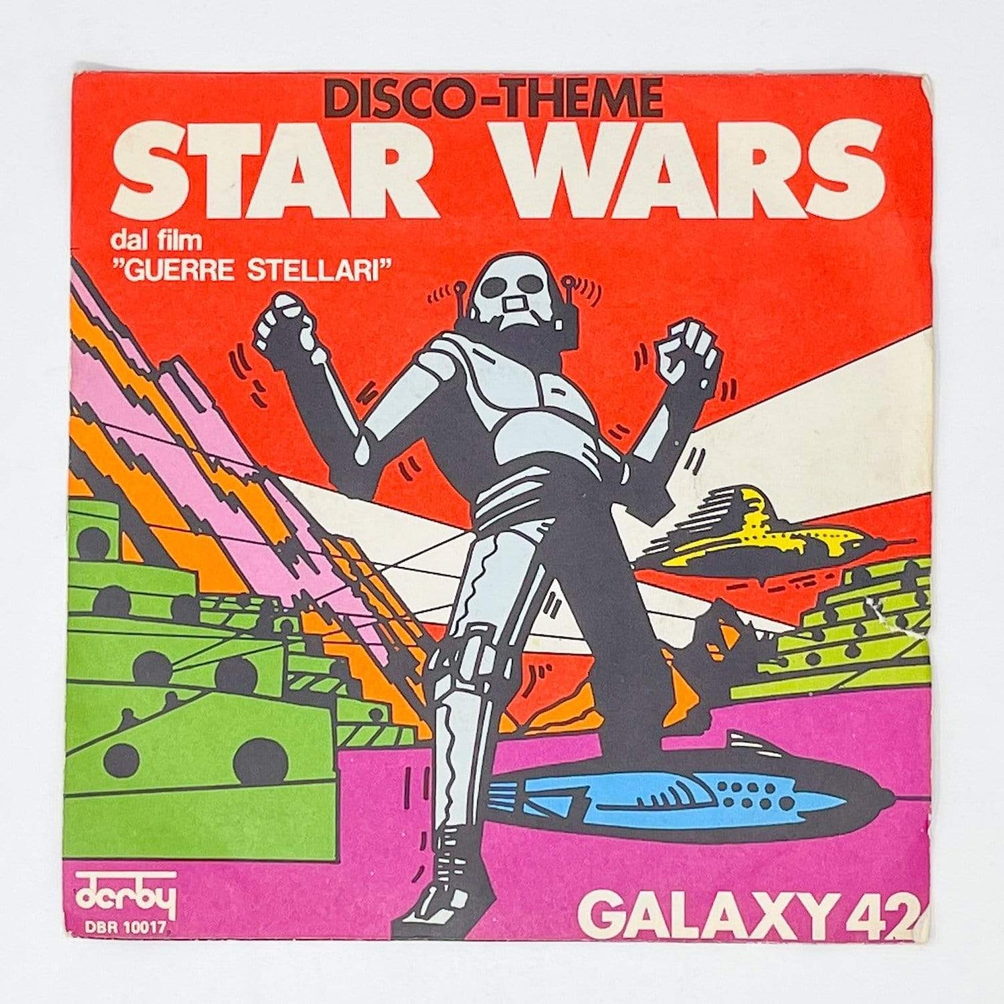 Vintage Foreign Vinyl Star Wars Non-Toy Star Wars Disco Theme 7" Record - Galaxy 42 - Italy (1977)