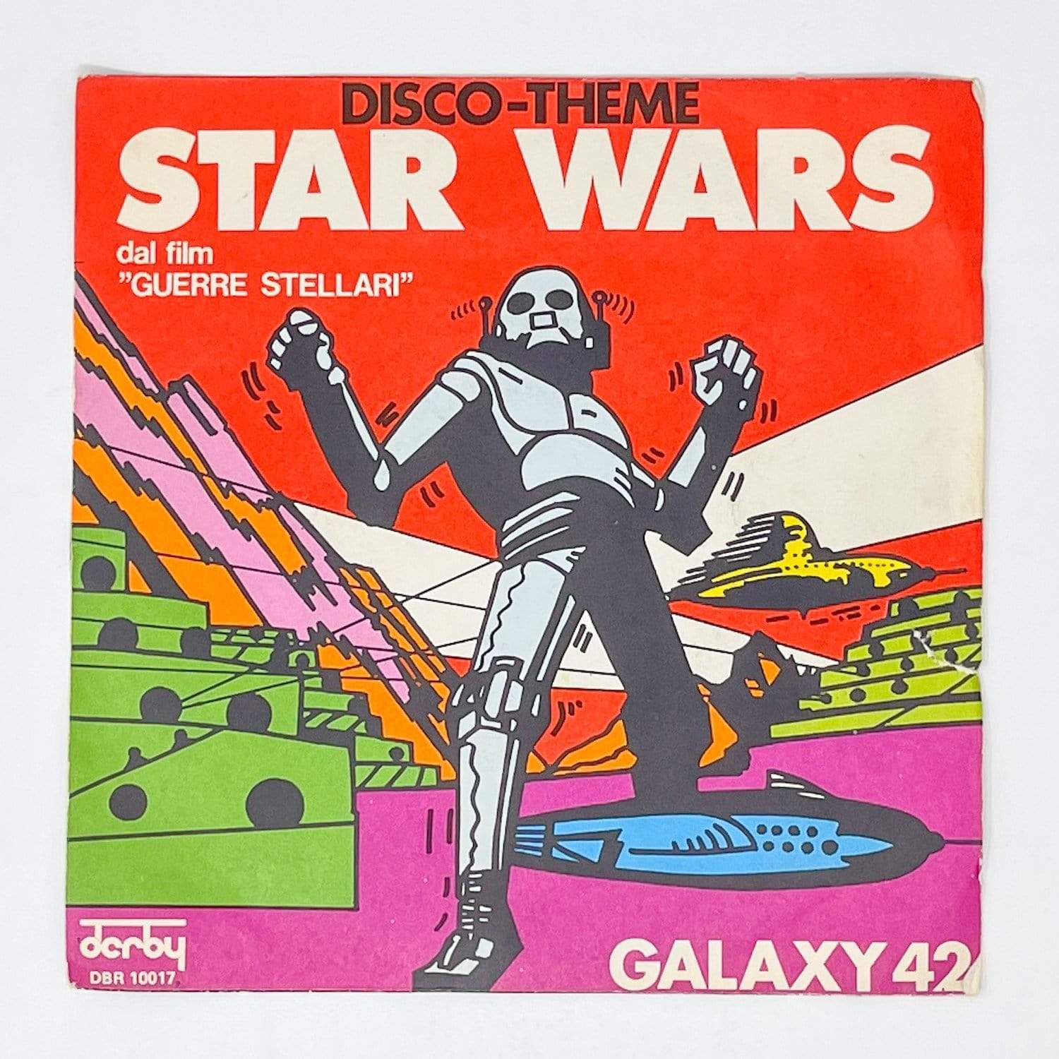 Vintage Foreign Vinyl Star Wars Non-Toy Star Wars Disco Theme 7" Record - Galaxy 42 - Italy (1977)