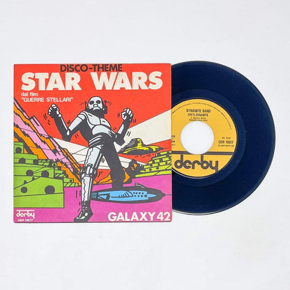 Vintage Foreign Vinyl Star Wars Non-Toy Star Wars Disco Theme 7" Record - Galaxy 42 - Italy (1977)