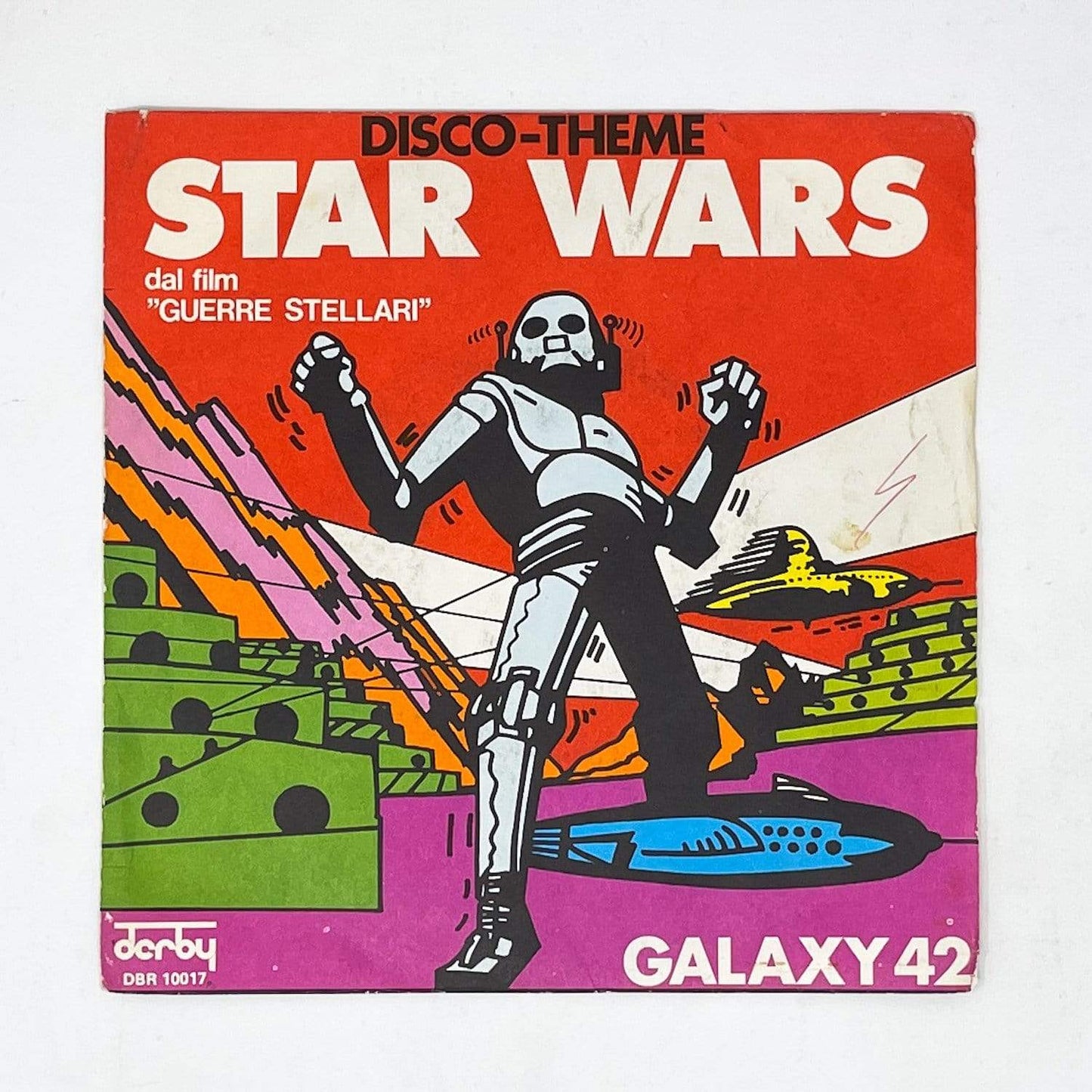 Vintage Foreign Vinyl Star Wars Non-Toy Star Wars Disco Theme 7" Record - Galaxy 42 - Italy (1977)