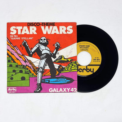 Vintage Foreign Vinyl Star Wars Non-Toy Star Wars Disco Theme 7" Record - Galaxy 42 - Italy (1977)