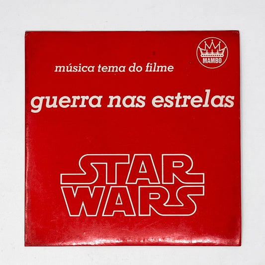 Vintage Foreign Vinyl Star Wars Vinyl Guerra Nas Estralas RED 7" Record - Brazil (1977)