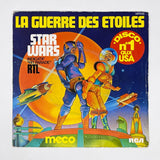 Vintage Foreign Vinyl Star Wars Vinyl Star Wars Disco 7" Record - MECO - France (1977)
