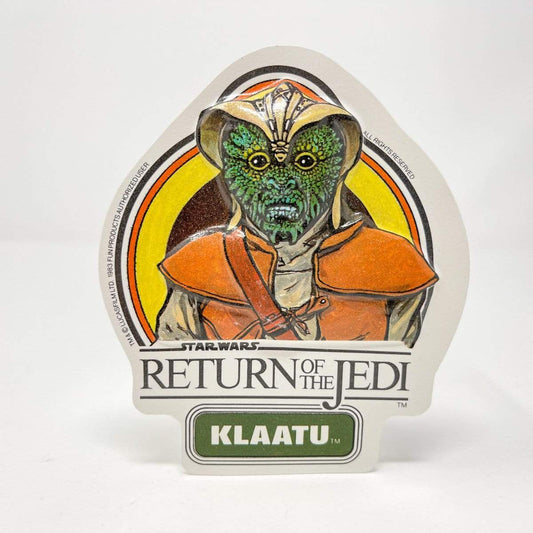 Vintage Fun Products Star Wars Non-Toy Klaatu Vacformed Sticker (UK 1983)