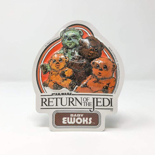 Vintage Fun Products Star Wars Non-Toy Vintage Baby Ewoks Vacformed Sticker (UK 1983)