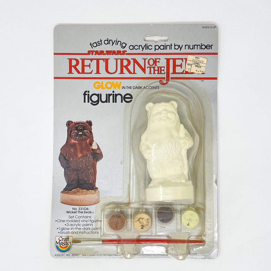 Vintage Fundimensions Star Wars Non-Toy Craft Master Paint by Numbers Figurine - ROTJ Wicket (1983)